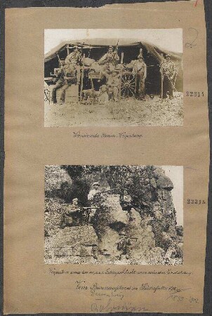 Burenaufstand in Südafrika 1914/1915: Vorposten erwarten in einer Gebirgsschlucht einen nahenden Eisenbahnzug