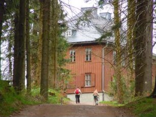 Ilmenau - Jagdhaus Gabelbach : Im Jagdhaus Gabelbach, heute Museum, war Goethe oftmals zu Gast. Aufgenommen am 29. April 2012 bei Ilmenau
