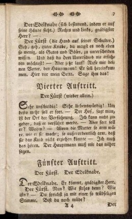 Fünfter Auftritt. Der Fürst. Der Edelknabe.