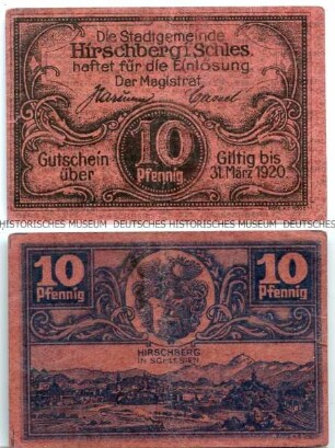 Hirschberg/Schlesien, 10 Pfennig