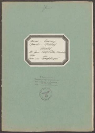 Kübler, Wilhelm, Steinbruchbesitzer Bau eines Sprengstofflagers