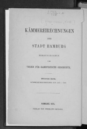 Bd. 2: 1401 - 1470