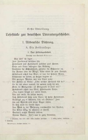 I. Altdeutsche Dichtung