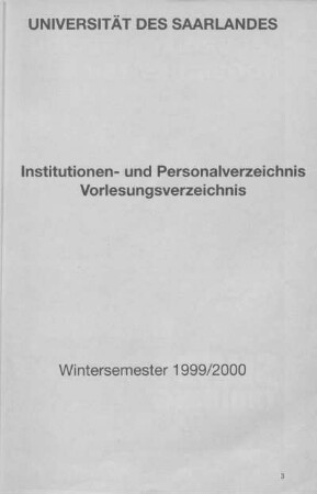 0102: WS 1999/2000