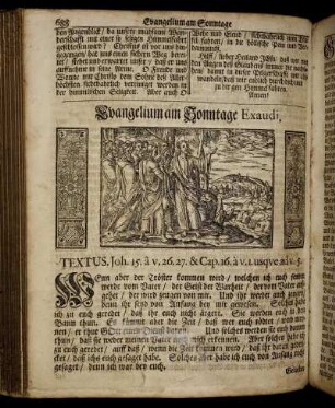 Evangelium am Sonntage Exaudi.