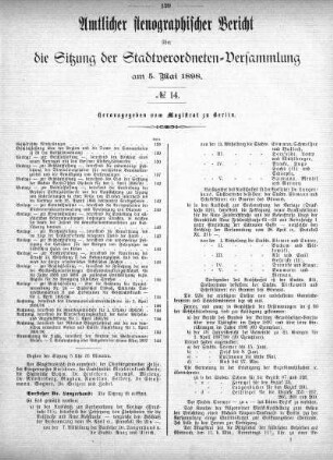 No 14, 5. Mai 1898