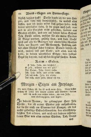 Morgen-Segen am Freytage.