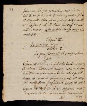 411-433, Caput III. De juribus rerum