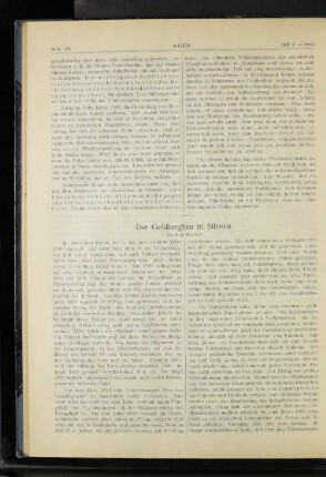Der Goldbergbau in Sibirien.