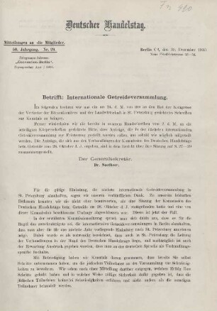 50. Jahrg. Nr. 29., ... den 30. Dezember 1910
