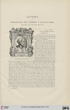 13: Lettres de Sebastiano del Piombo à Michel-Ange, [1]