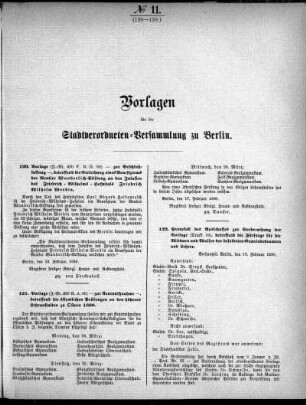 No. 11 (120-129), 22. Februar 1890