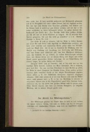 21. Zur Metrik des Nibelungenliedes.