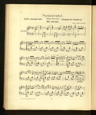 Maskentrubel. Polka francaise.