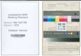 Entnazifizierung Heinrich Eitelbach , geb. 30.03.1894 (Verm.Inspektor)
