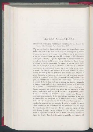 Letras argentinas