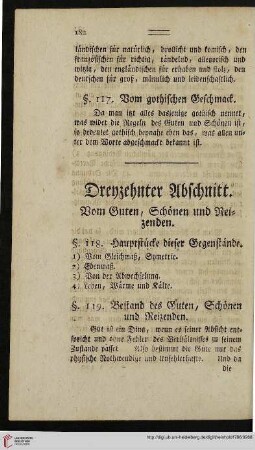 Dreyzehnter Abschnitt