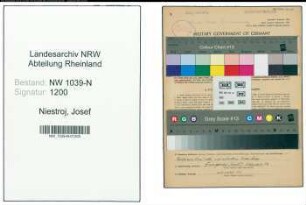 Entnazifizierung Josef Niestroj , geb. 14.01.1913 (Sattler)