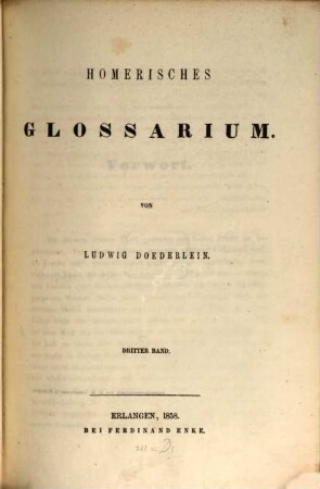 Homerisches Glossarium, 3