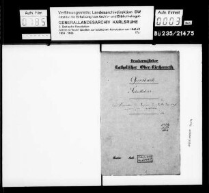 Das Verhalten der Lehrer im Amt Gernsbach während der Revolution