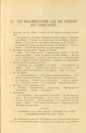 1. Invoering van den Islam. Invloed van het Mohammedanisme op het volk