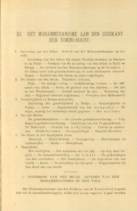 1. Invoering van den Islam. Invloed van het Mohammedanisme op het volk