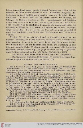 Zusätze und Verbeserungen