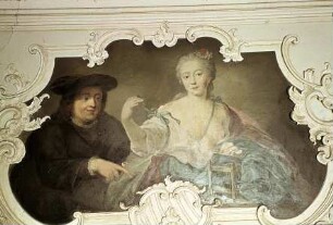 Graf von Gotter als Eremit mit seiner Nichte Friederike von Wangenheim