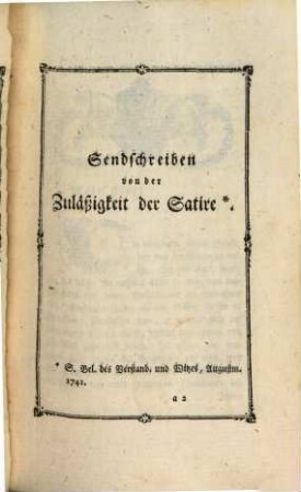 Gottlieb Wilhelm Rabeners Satiren. 2