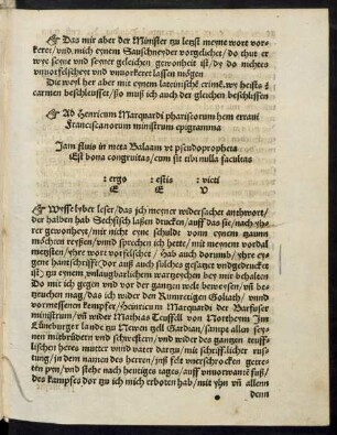 Das mir aber der Minister tzu letzst meyne wort vorkeret/ und mich eynem Sauschneyder vorgelichet ...