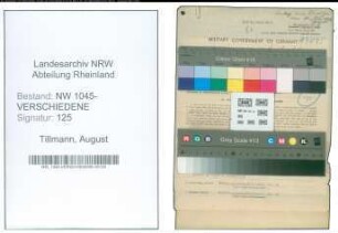 Entnazifizierung August Tillmann , geb. 19.08.1904 (Beamter)
