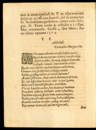 Quis novus aethereis exarsit sedibus ignis ...