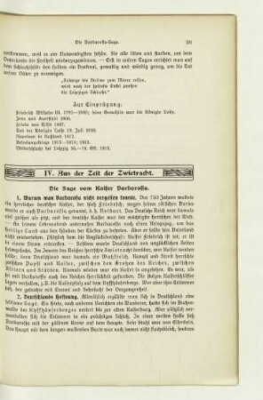 IV. Aus der Zeit der Zwietracht