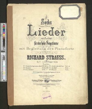 No. 2: Ständchen : von A. F. von Schack; für eine hohe Singstimme mit Begleitung des Pianoforte; op. 17