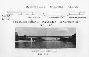 Straßenbrücke Wiesbaden-Schierstein/Rhein