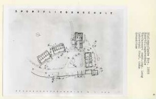 Sportfliegerschule (Diplomarbeit bei Karl Wilhelm Ochs): Grundriss Erdgeschoss 1:200