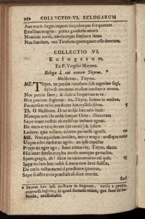 Collectio VI. Eclogarum.