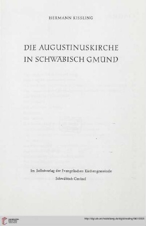 Die Augustinuskirche in Schwäbisch Gmünd