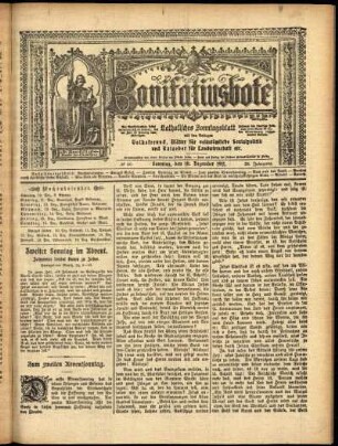 Erste Ausgabe vom Sonntag, den 10. Dezember 1911.
