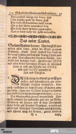 Das ander Capitel.
