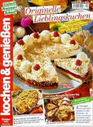 "kochen & genießen", Zeitschrift für Kochen und Backen (Zeitungskiosk 1998)