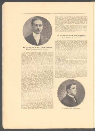 Dr. Joaquín S. de Anchorena : Reelecto Intendente Municipal de esta Capital