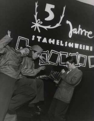 Die Zehn war ihr Schicksal: Achim Strietzel, Wolfgang Gruner, Jo Herbst (5 Jahre Stachelschweine)