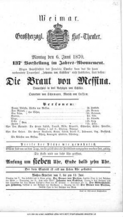 Die Braut von Messina