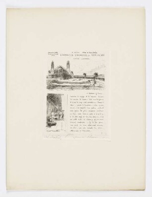 L’Exposition Universelle de Paris en 1878, Blatt 1 der Folge "L’Exposition Universelle 1878"