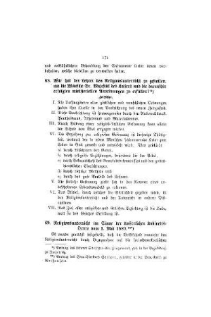 Religionsunterricht im Sinne der kaiserlichen Kabinetts-Ordre vom 1. Mai 1889