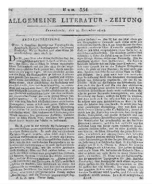 Beyträge zur Topographie des Königreichs Ungarn. Hrsg. von S. Bredetzky. Wien: Camesina 1803