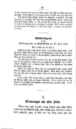 Erinnerungen aus alten Zeiten