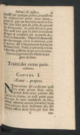 Traitte des vertus particulieres.