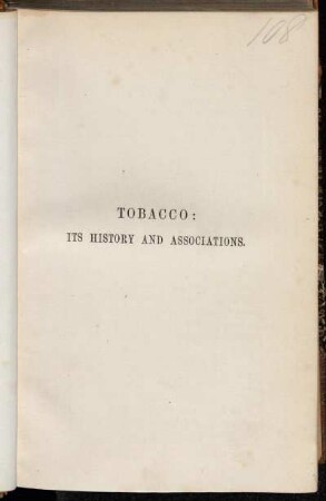 Tobacco: Its History and associations